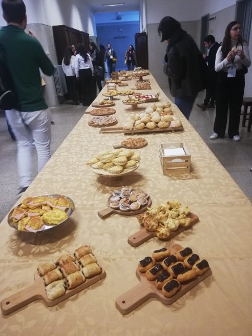 Cake buffet of Portuguese delicacies